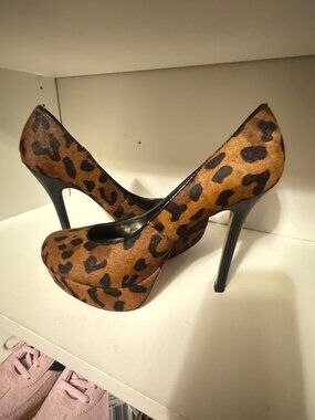 Bakers Melinaleop Leopard Platform Stilettos